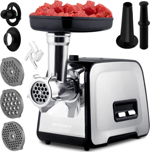 Električni mlin za meso BERDSEN 1200 W z vzvratnim hodom