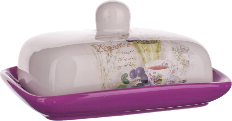 Keramična maslenka Lavender 17,5 × 13 cm
