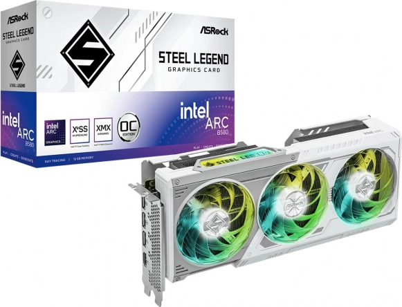 asrock steel legend b580 12gb oc gddr6 grafična kartica