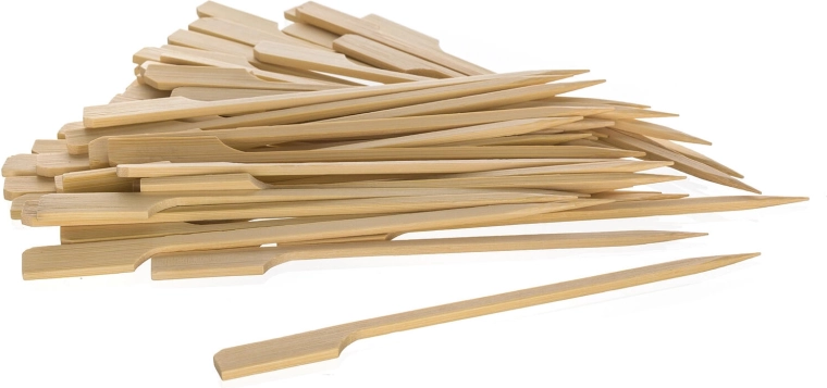 Bambusove palčke s ploščatim držalom 15 cm BANQUET (50 kos)