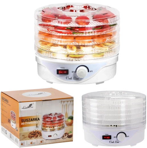 5-tier food dehydrator 250 W, diameter 24 cm - 1 piece