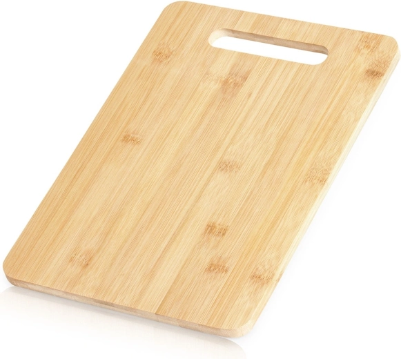 Bamboo cutting board 28 × 20 cm with handle