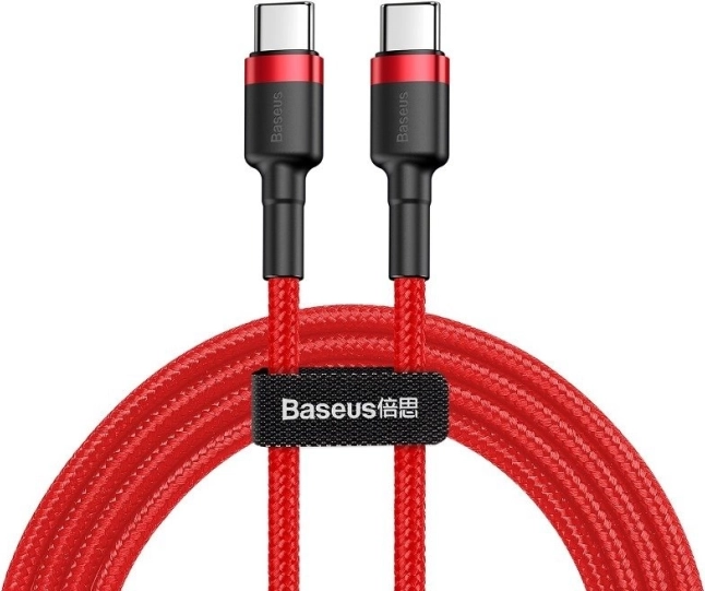Kabel Baseus Cafule USB‑C PD2.0 60W 2 m rdeč