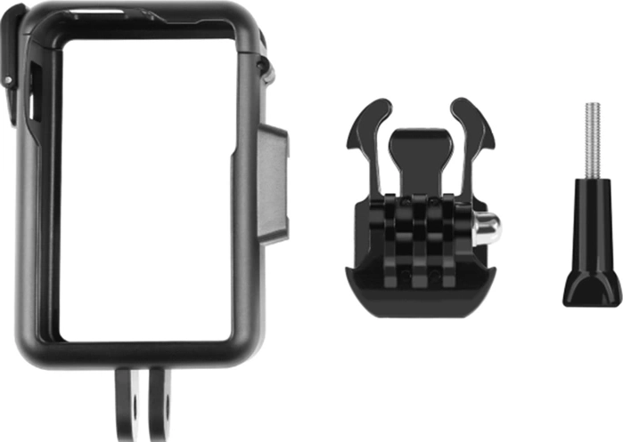 Puluz protective frame with cold shoe for DJI Osmo Action 5 Pro/4/3 (black)