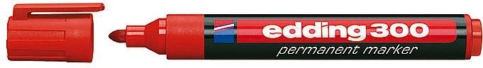 Industrijski permanentni marker rdeč Edding 300