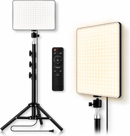 Renew Force LED studijska svetilka 42 W s stojalom 170 cm in daljinskim upravljalnikom
