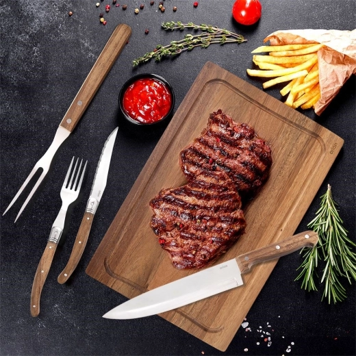 Ostri nazobčani noži iz nerjavečega jekla