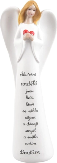 Keramična dekoracija Pravi angeli – angel 19 cm