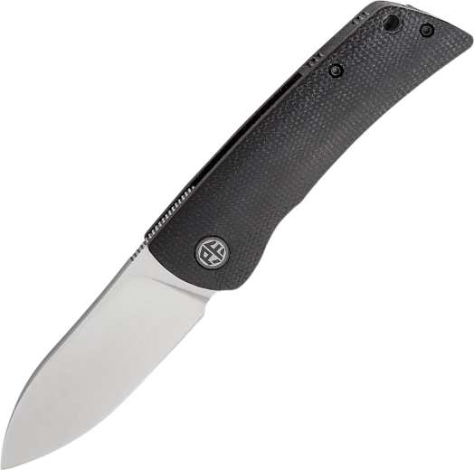 Petrified Fish Flavorist žepni nož Spear Point 8 cm, satin, črna Micarta