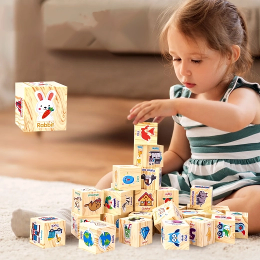 Foam educational blocks for kids – English and numbers, 20 pcs