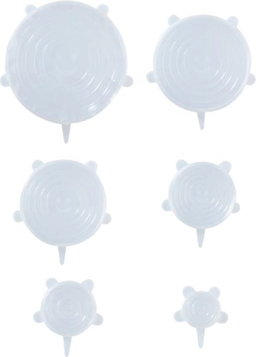 Silikonski raztegljivi pokrovi ALPINA, komplet 6 kosov, mešanih velikosti