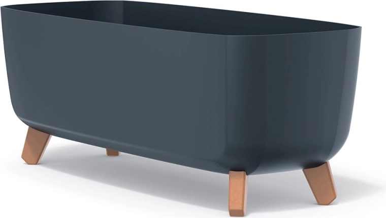 Lonček za rože na nogicah Gracia Case 58 cm antracit
