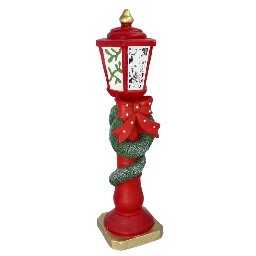 Christmas decoration lantern with bells with LED lighting 65 cm - 1 piece