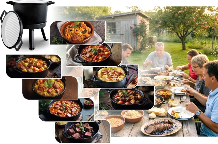 Obojestranski pokrov kot žar ponev