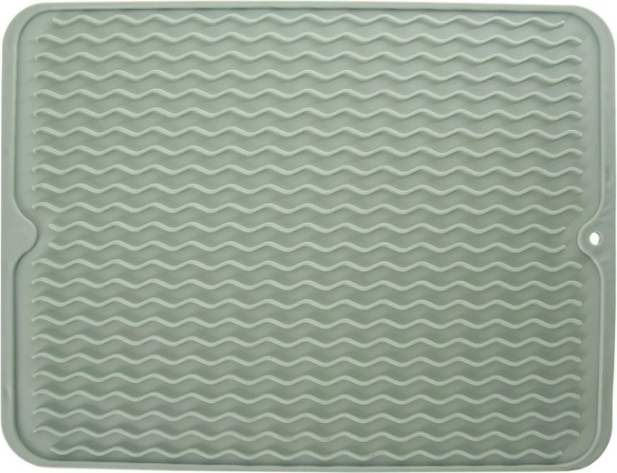 Silikonska odcejalna podloga za posodo, zelena 40 × 30,5 cm