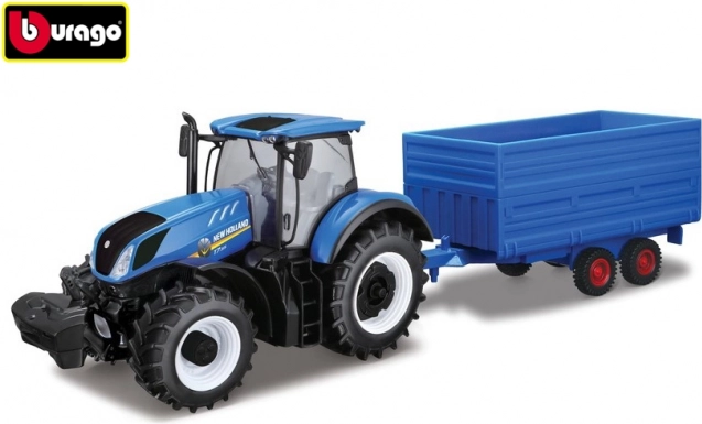 Bburago 1:32 kmetijski traktor New Holland s prikolico za seno