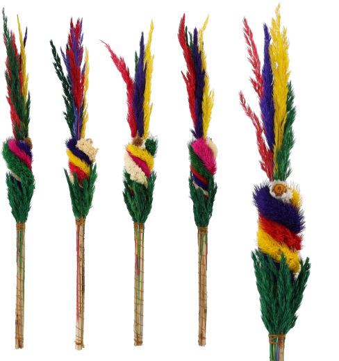 Tradicionalna velikonočna palma iz naravnega suhega cvetja 40 cm