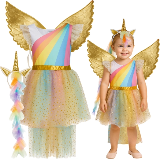 Kruzzel kids’ unicorn costume 110–116 cm (3 pieces)