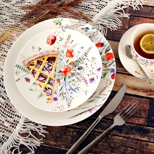 Praktičen premer 20,5 cm za sladice in malice