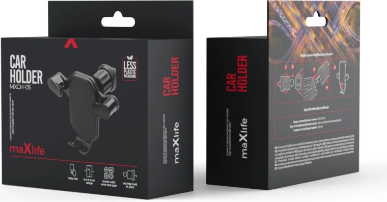 Nosilec za avto na zračno režo Maxlife MXCH-05, črn