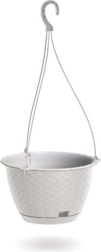 Viseči cvetlični lonec Ratolla Round W 24,3 cm bel