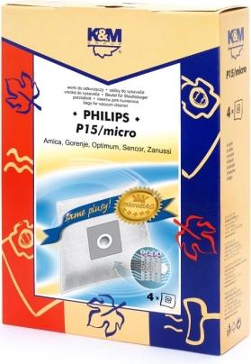Vrečke za sesalnik 4 kosi P15 micro