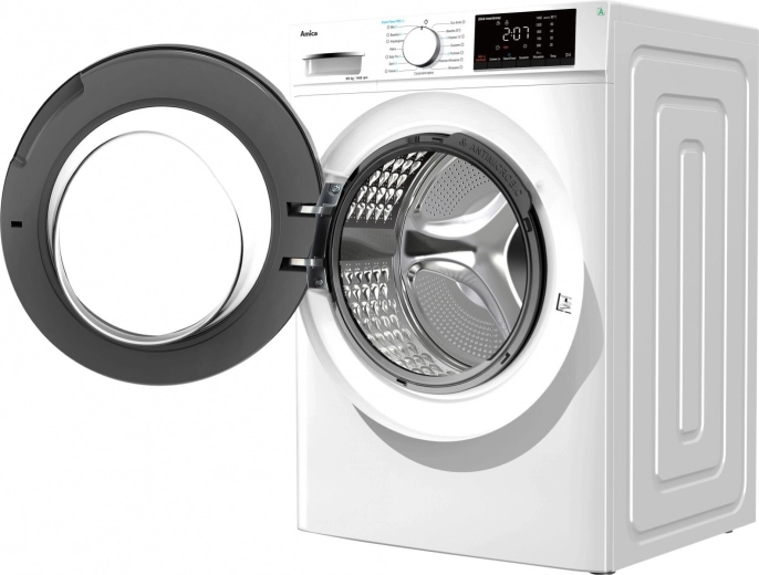 Velika sprednja odprtina in nežen nerjavni boben