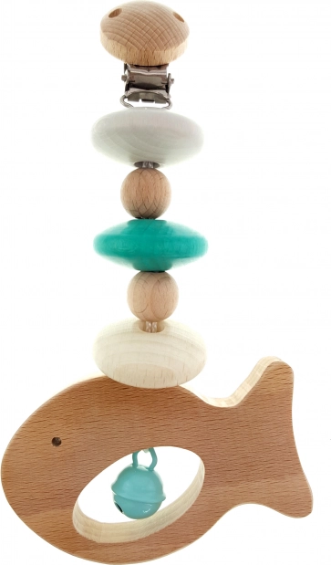 Spona za voziček Ribička Turkizna