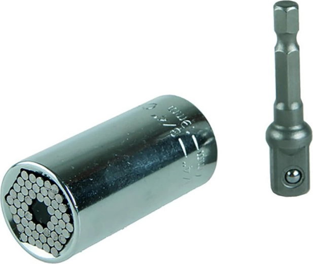 Universal 3/8″ socket wrench for 7–19 mm bolts