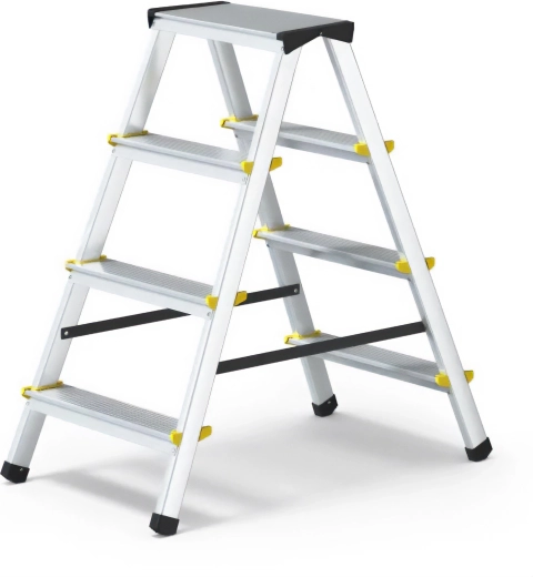 Dvostranske aluminijaste stopnice PROFI 2x4