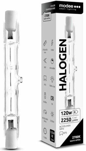Modee ECO R7S 78 mm 120 W Warm White Halogen Bulb