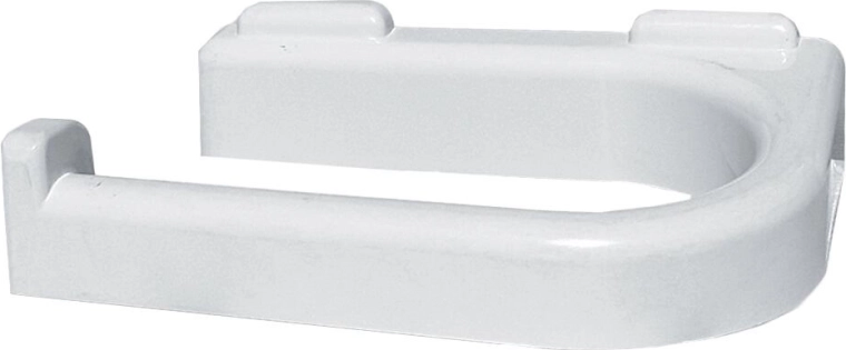 Stenski držalo za toaletni papir, bel plast, 15,9 × 11 × 4 cm