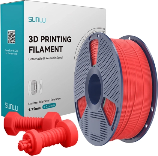 Sunlu visokohitrostni ABS filament rdeč 1,75 mm 1 kg