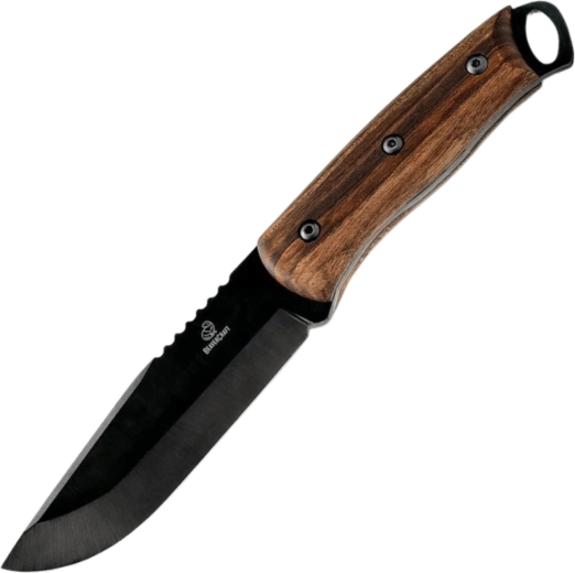 Beavercraft BSH4 Bushcraft Knife Dusk with Walnut Handle and Leather Sheath