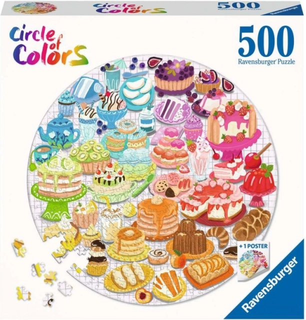 Ravensburger sestavljanka krog: Sladice 500 kosov