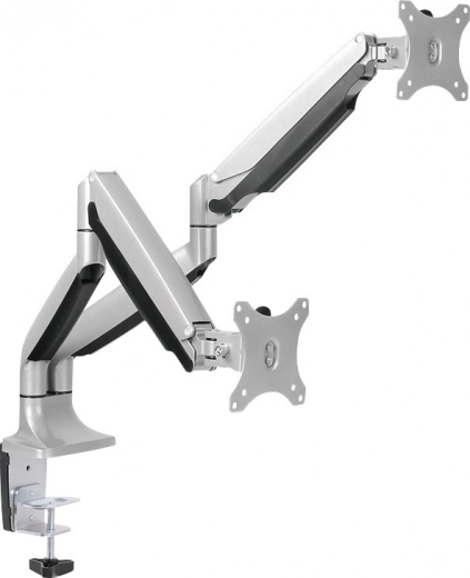 Nosilec za dva monitorja 13–27" z nosilnostjo 2×9 kg