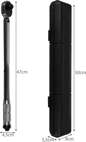 Bigstren torque wrench 1/2" with 17/19/21 mm sockets and an extension bar