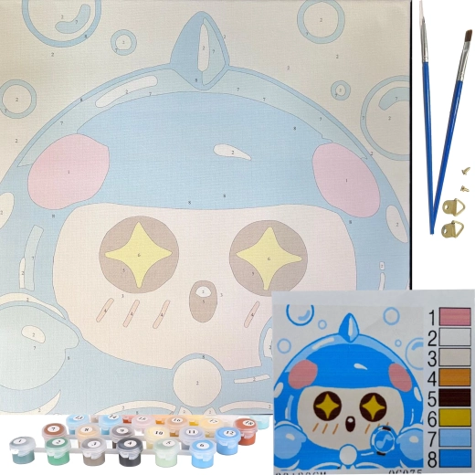 Kompleten set z vključenimi čopiči in barvami