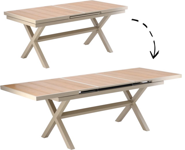 Gladko razširjanje z 180 na 240 cm