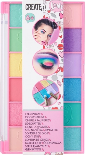 Paleta senčil za oči pink 12 odtenkov