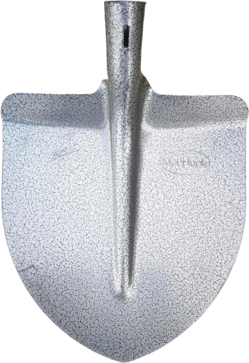 Jeklena špičasta lopata brez držala s kladivčnim lakom