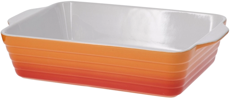 Ognjeodporna posoda za peko 31 × 19 cm, oranžna