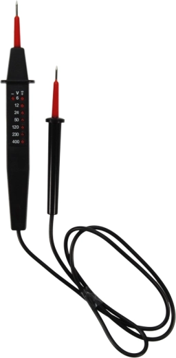 Solight preizkuševalnik napetosti 6–400 V AC/DC z LED-indikacijo