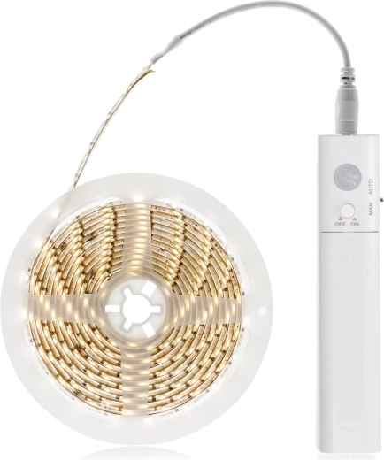 Solight LED svetlobni trak z gibalnim in svetlobnim senzorjem 1 m na baterije
