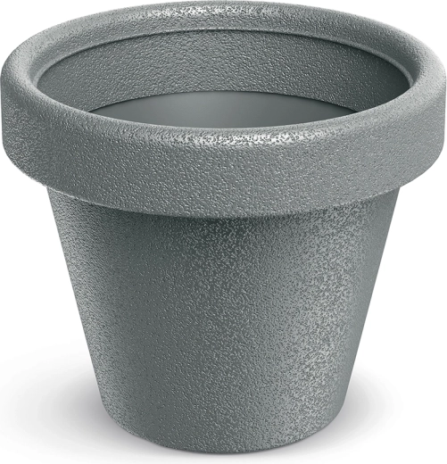Cvetlični lonec Origina 29,8 cm – siv kamen, lahek in odporen