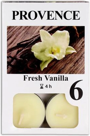 Dišeče čajne svečke vanilija, 6 kos