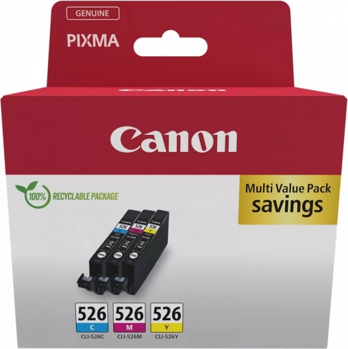 Večpaket Canon CLI-526 cian/magenta/rumena
