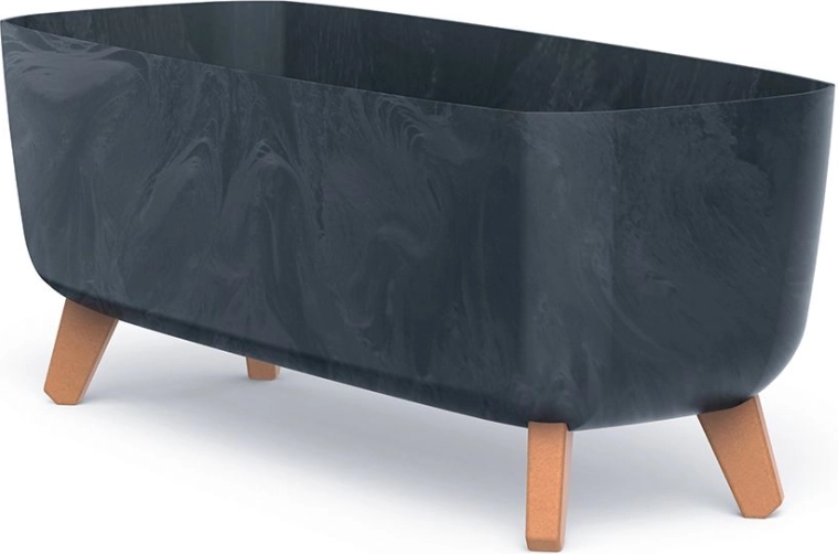 Cvetlični korito Gracia Case betonski učinek 58 cm antracit