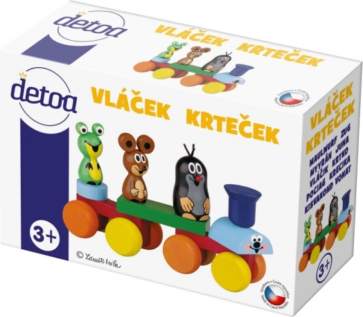 Leseni vlakec KRTEČEK Detoa