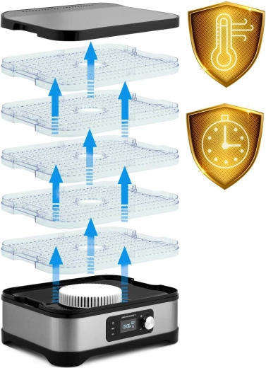 5 zložljivih pladnjev in velika kapaciteta 10 l